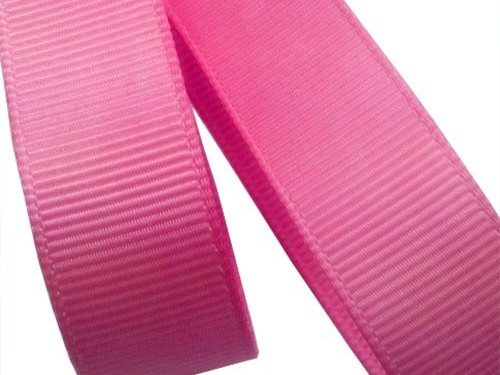 Pink gross grain ribbon showing the rib